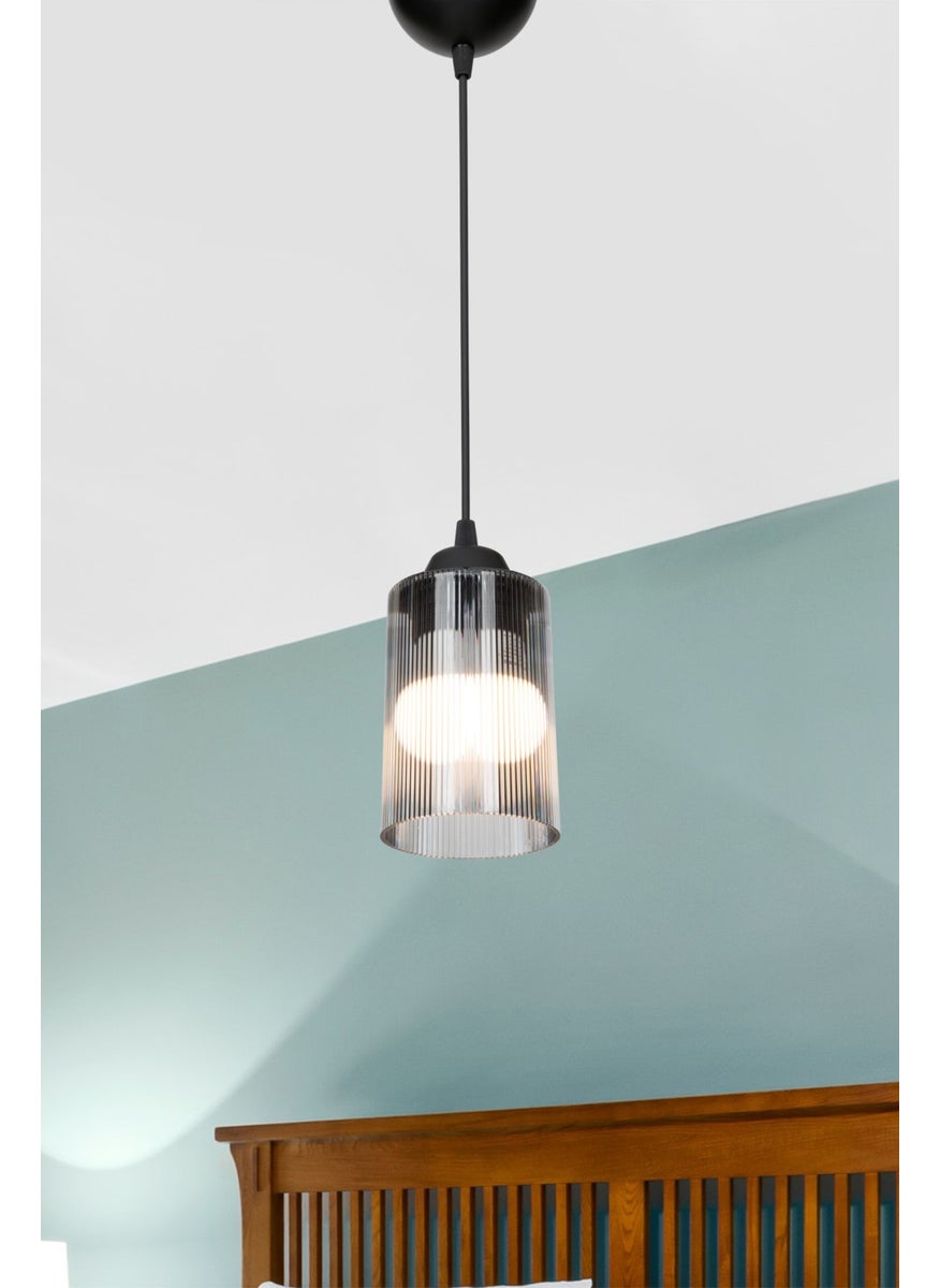 Ag Light Design - Smoked Pendant Lamp Chandelier Living Room Kitchen Hallway Bedroom Lamp - Image 1