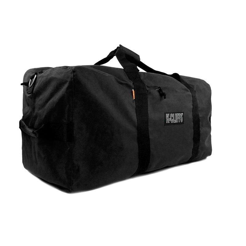 K-Cliffs Heavy Duty Cargo Duffel Large Sport Gear Drum Set Equipment Hardware Travel Bag Rooftop Rack Bag (21" x 10" x 9", Black) - Image 3