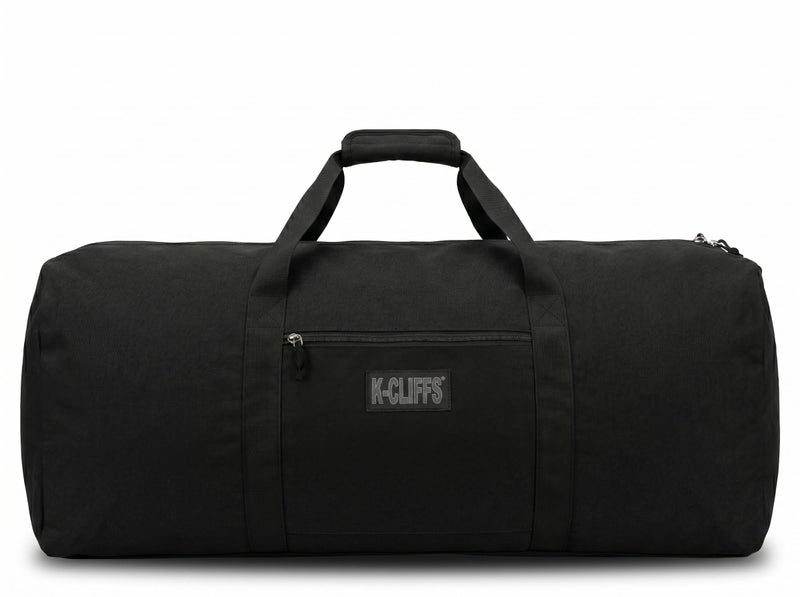 K-Cliffs Heavy Duty Cargo Duffel Large Sport Gear Drum Set Equipment Hardware Travel Bag Rooftop Rack Bag (21" x 10" x 9", Black) - Image 1