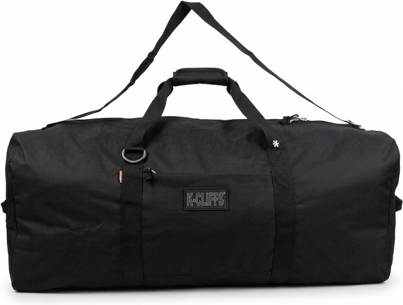 K-Cliffs Heavy Duty Cargo Duffel Large Sport Gear Drum Set Equipment Hardware Travel Bag Rooftop Rack Bag (21" x 10" x 9", Black) - Image 2