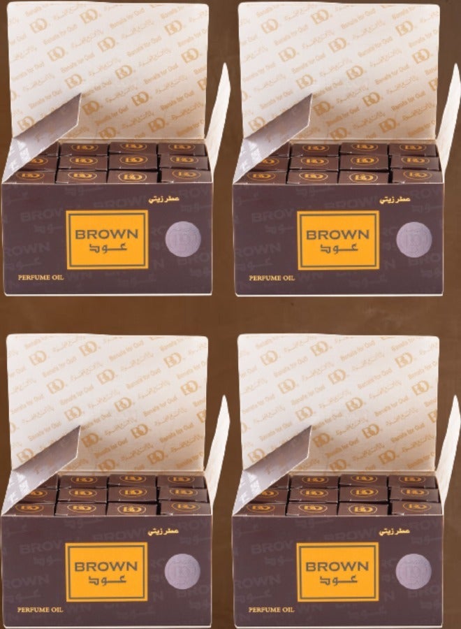 بانافع 48 قطع عطر براون عود زيتي 3 مل - Image 1