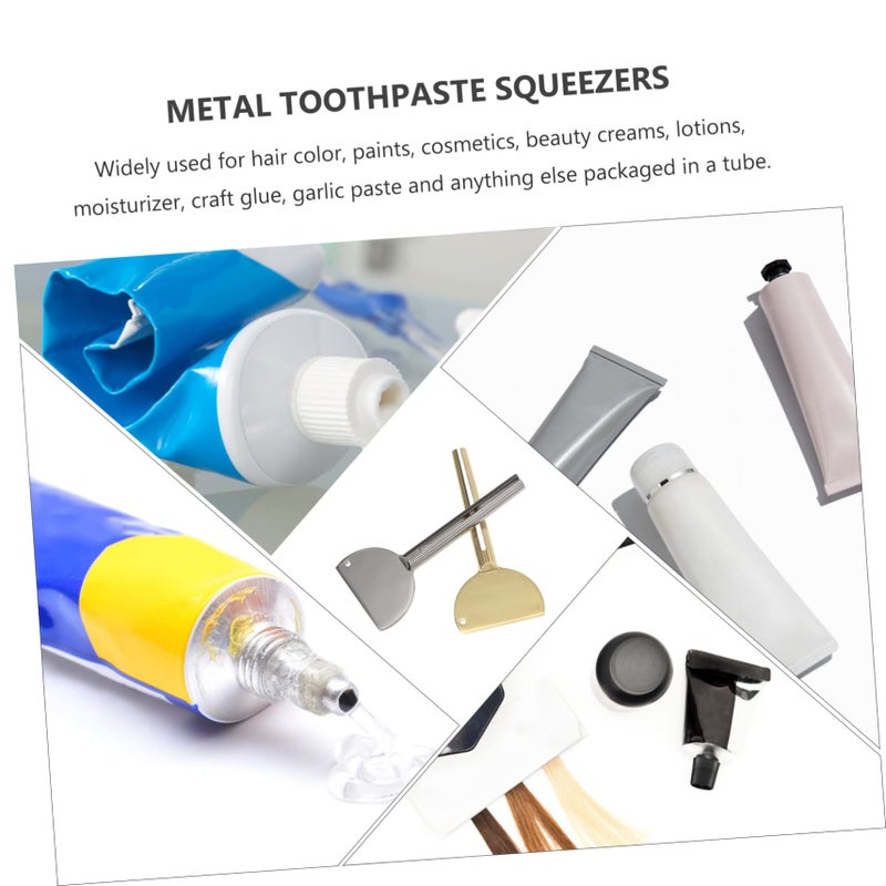 Stainless Steel Tube Roller Dispenser 2 Pack for Toothpaste Cosmetics Creams - Image 3
