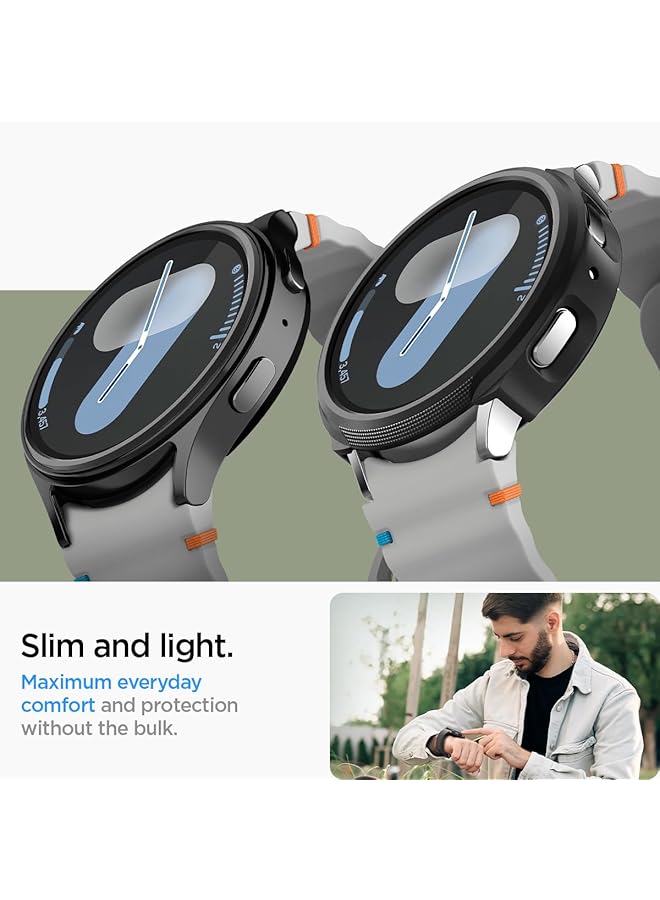 Spigen Liquid Air Armor Designed For Samsung Galaxy Watch 7 44Mm Case Flexible Lightweight Tpu Cover 2024 Matte Black - Image 5