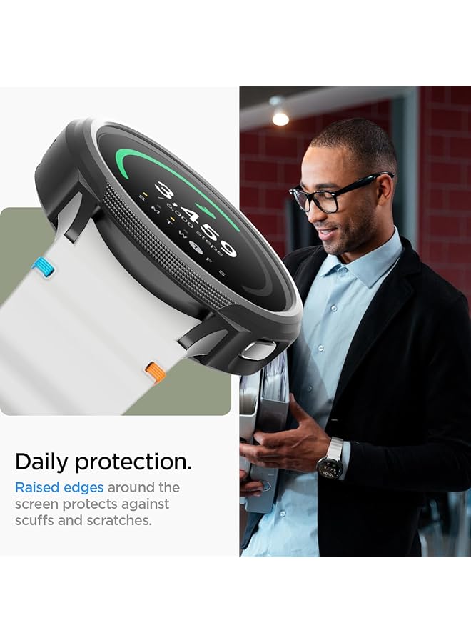 Spigen Liquid Air Armor Designed For Samsung Galaxy Watch 7 44Mm Case Flexible Lightweight Tpu Cover 2024 Matte Black - Image 3
