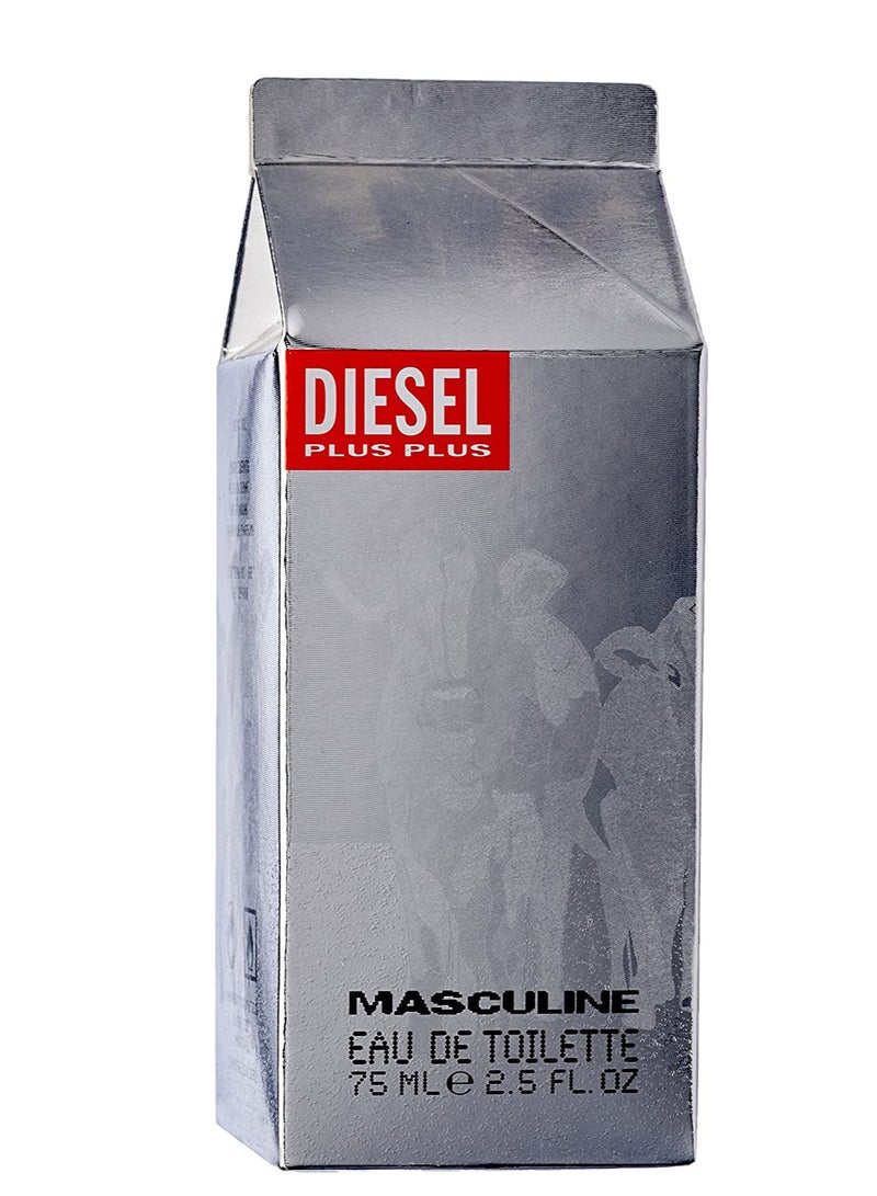 Diesel Plus Masculine by Diesel for Men Eau de Toilette 75ml, White