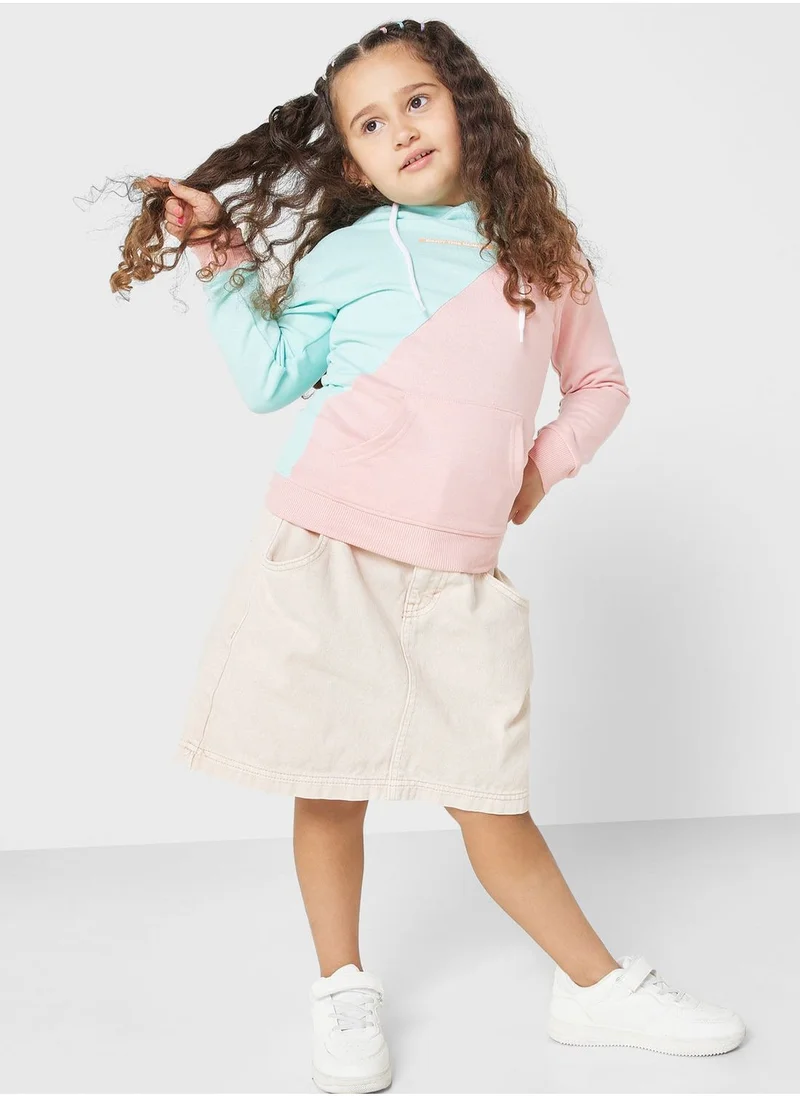 Pinata Girls Colorblock Hoodie With Pocket