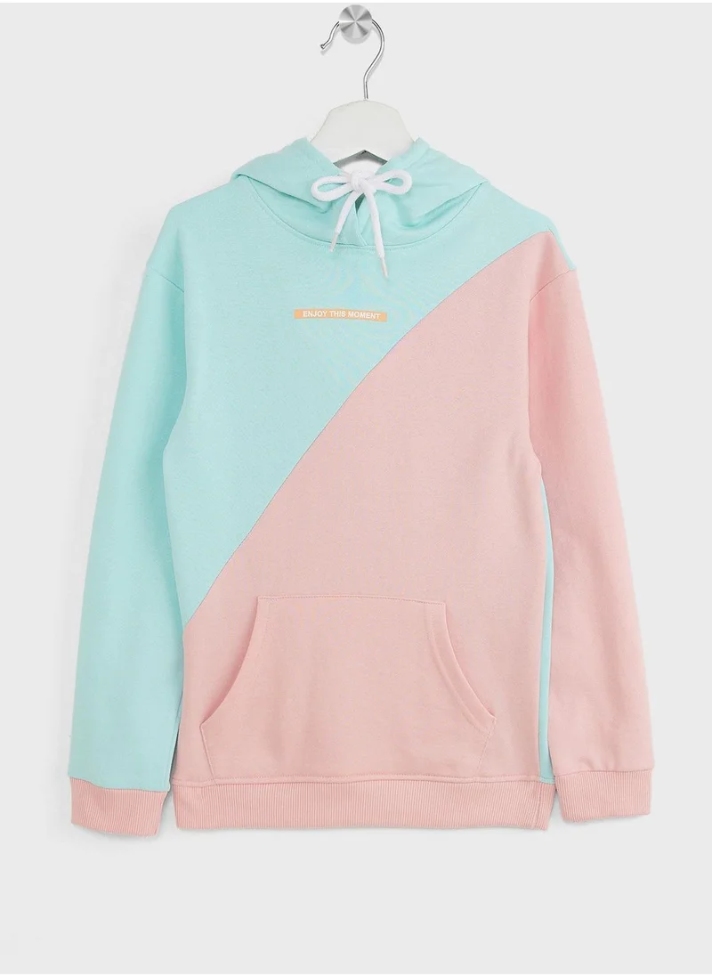 Pinata Girls Colorblock Hoodie With Pocket