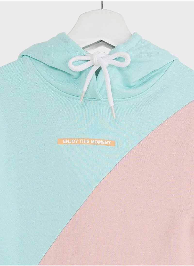 Pinata Girls Colorblock Hoodie With Pocket