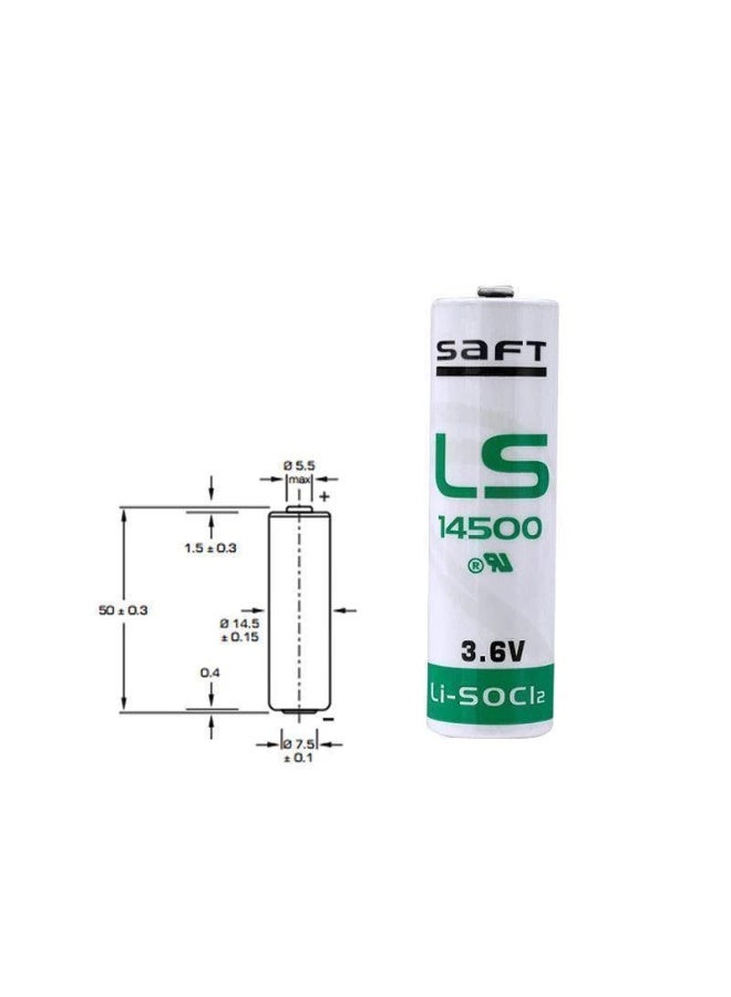 SAFT LS14500 3.6V AA Lithium Battery | Li-SOCl₂ Primary Cell | Long-Life Industrial Battery - Image 2