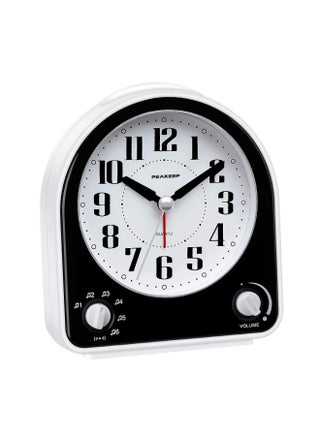 Peakeep Non Ticking Silent Alarm Clock Optional 7 Wake Up Sounds With Volume Control Nightlight And Snooze Aa Battery Operated And Included Black - pzsku/Z905D00D24E7EFE44B1DDZ/45/_/1720440142/909c0691-8cfa-4b8b-9f16-1a18c5b48ccc