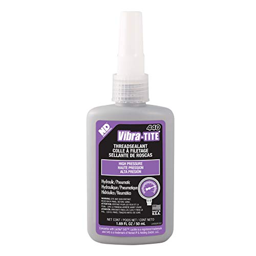 Vibra-TITE - 44050 440 Hydraulic and Pneumatic Anaerobic Thread Sealant, 50 ml Bottle, Purple - Image 1
