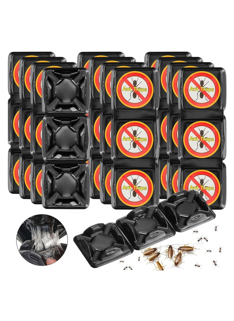 SYOSI 48 Pcs Ant Killer Ant Traps Spider Traps Effective Insect Traps Indoor Ant Bait Glue Traps for Bugs Outdoor Home Kitchen Cricket Crawling Bugs, Safe for Pets and Kids  - Image 1