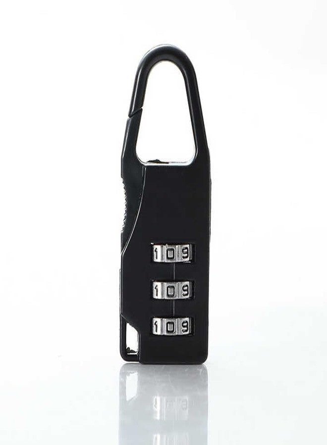 PIXORA 3 Digit Combination Padlock, Resettable Password Lock for Luggage, Suitcase, Bag, Travel Security, Pack of 1 - Image 1