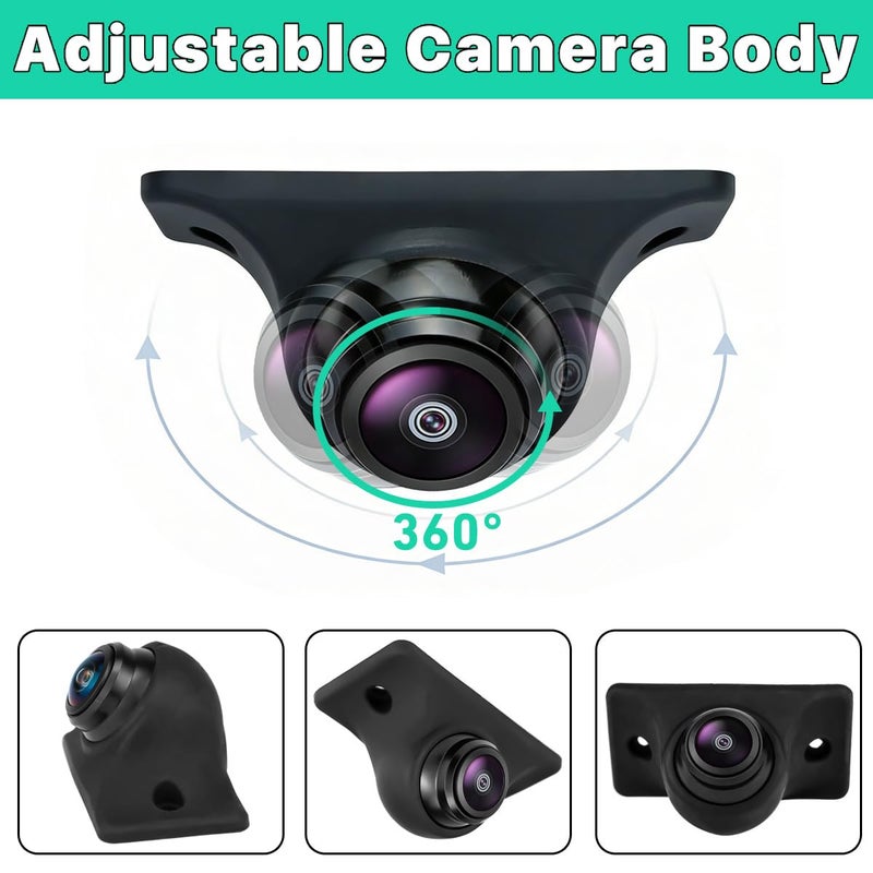 GreenYi Car Backup Camera with Dynamic Trajectory Guide Line, GreenYi AHD1080P Reverse Rear View Cam, Adjustable Fisheye Lens, Night Vision Waterproof 170 Degree Wide View - Image 4