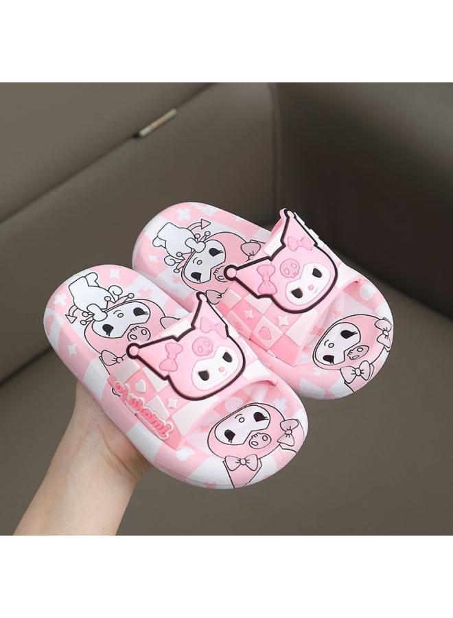 شك صنادل وشباشب للأطفال من Kulomi، صيفية للفتيات، حمام داخلي، غير قابل للانزلاق، جزء سفلي ناعم للأبوين والطفل، سانريو للفتيات الصغيرات والمتوسطة - Image 1