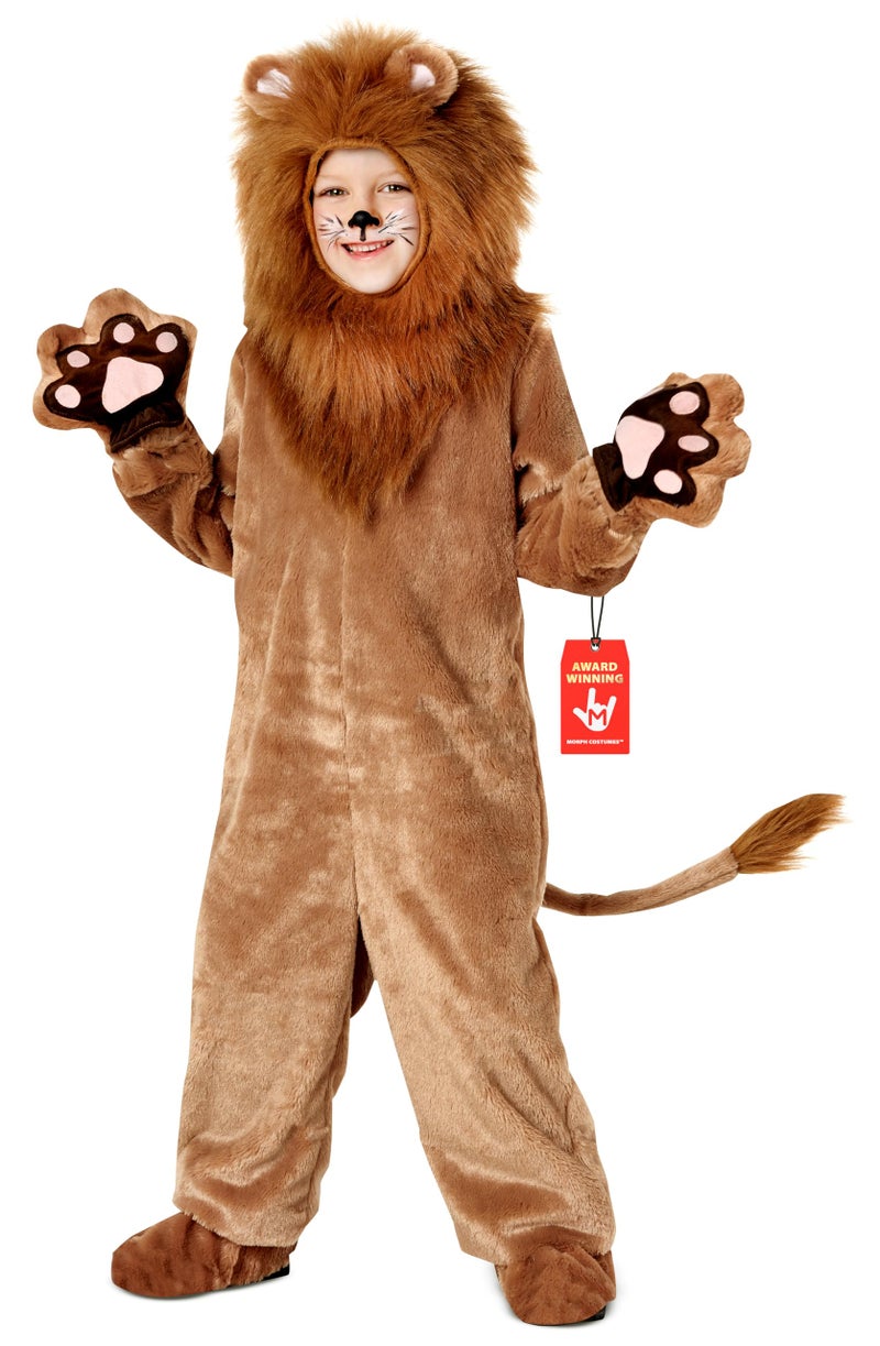 Morph Deluxe Lion Costume Kids Lion Mane Costume Halloween Costumes For Boys Girls and Toddlers L