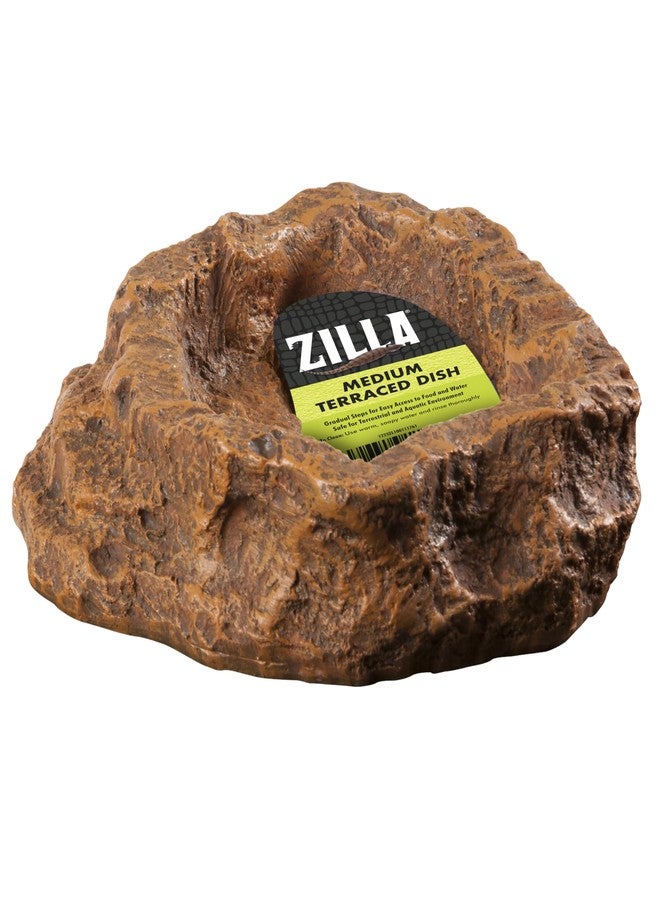 Zilla Pet Terrarium Food/Water Terraced Dish, Medium - Image 1