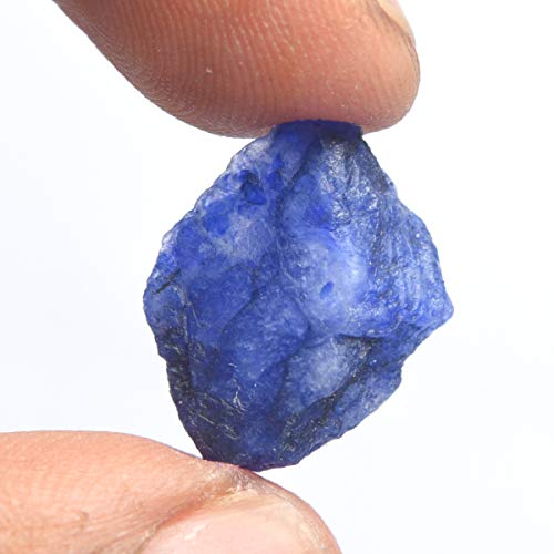 GEMHUB Blue Sapphire Gemstone 8.00 Carat Certified Natural Rough Loose Gemstone for Jewelry Making - Image 2