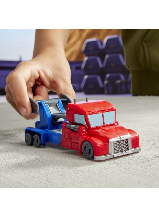 Transformers EarthSpark 1-Step Smash Changers Optimus Prime Action Figure - Image 2