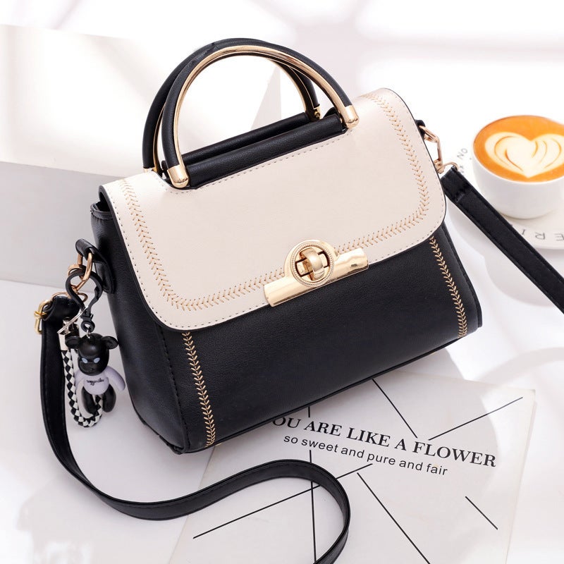 Women'S Bag 2023 Autumn New Fashion Embroidered Lace Portable Small Bag Trendy Color Matching Shoulder Messenger Bag - Image 1