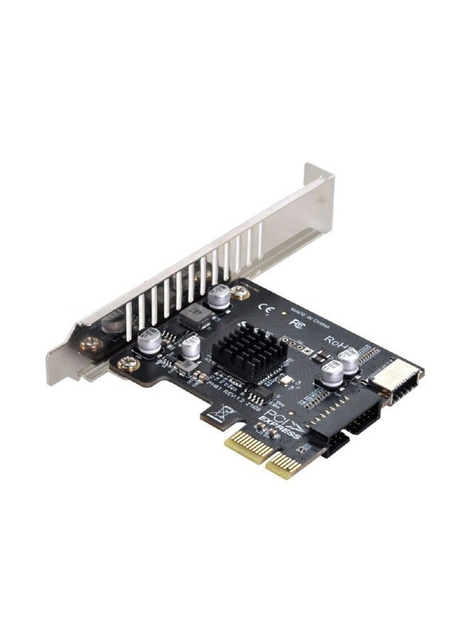 Cablecc 5Gbps Type-E USB 3.1 Front Panel Socket & USB 2.0 to PCI-E 1X Express Card VL805 Adapter for Motherboard - Image 1