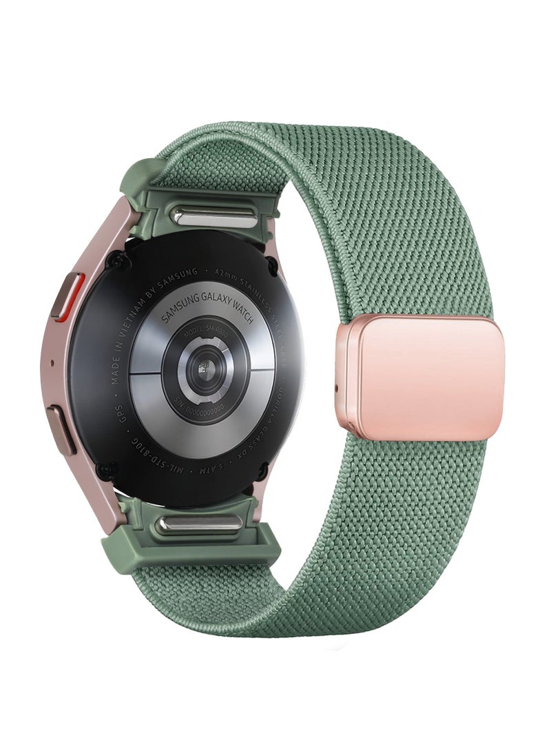 Generic 1 x 5 pcs Adjustable Elastic Nylon Strap for Samsung Watch4/5/6 20mm Cactus 
