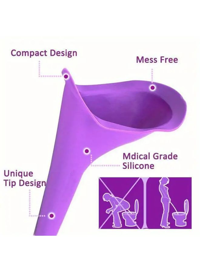 Portable Travel Urinal for Women 3 Pcs Stand Up Emergency Toilet for Outdoor Indoor Use - Image 5