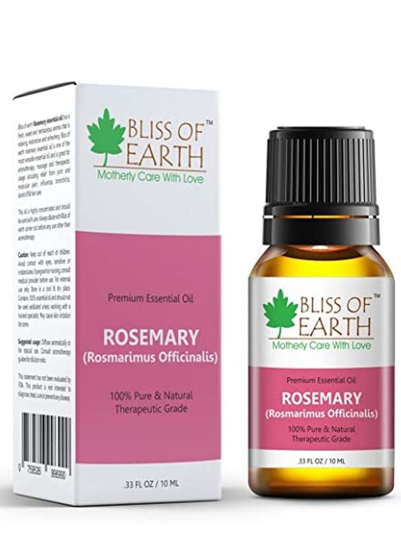 BLISS OF EARTH Bliss Of Earth Organic Natural  Australian Tea Tree Lavender Eucalyptus Rosemary Lemongrass Essential Oil Therapeutic Grade 10ml Combo Pack of 5  - Image 3