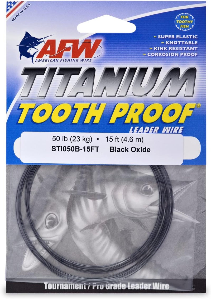 AFW Titanium Tooth Proof, Single Strand Leader Wire - Image 1