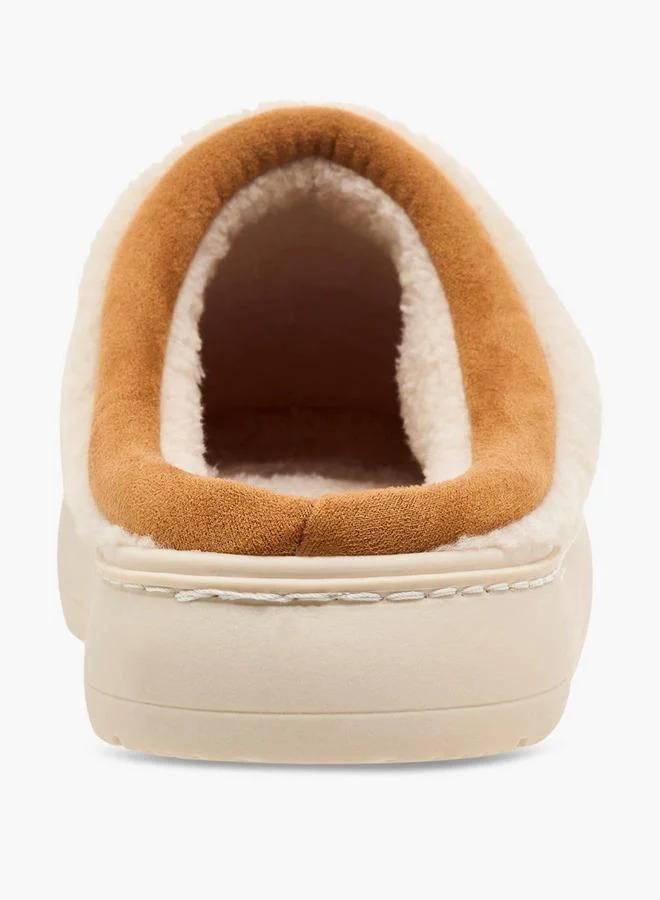 Le Confort BEIGE Women Sherpa Lined Slides for Women | Best Price UAE
