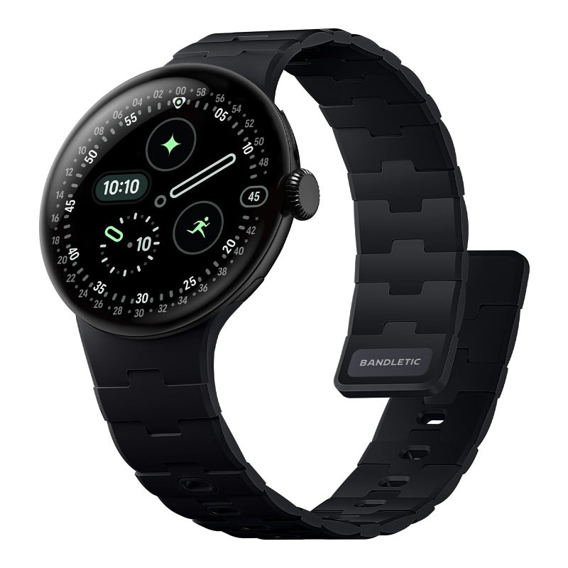 Bandletic Magnetic Silicone Bands Compatible with Google Pixel Watch 4321 41mm for Women and Men Rugged Soft Sport Strap Replacement Wristband - Image 2