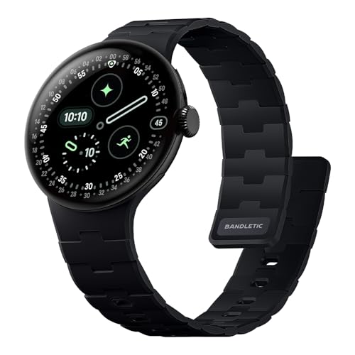 Bandletic Magnetic Silicone Bands Compatible with Google Pixel Watch 4321 41mm for Women and Men Rugged Soft Sport Strap Replacement Wristband - Image 1