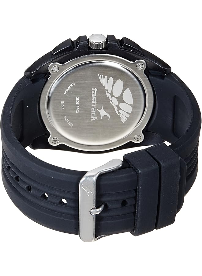 فاستراك ساعة كرونوغراف بمينا سوداء للرجال - Image 2
