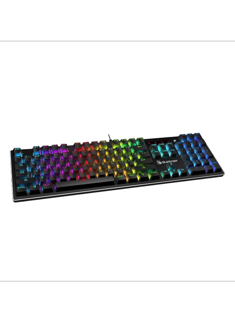 Bloody - Bloody Light Strike RGB Animation B820R Mechanical Gaming Keyboard, Trending New Design, User Friendly, Best Fit For Office Work, Gaming, PUBG(Player Unknown Battle Ground), Call of Duty, Fortnite, Fi - Image 1