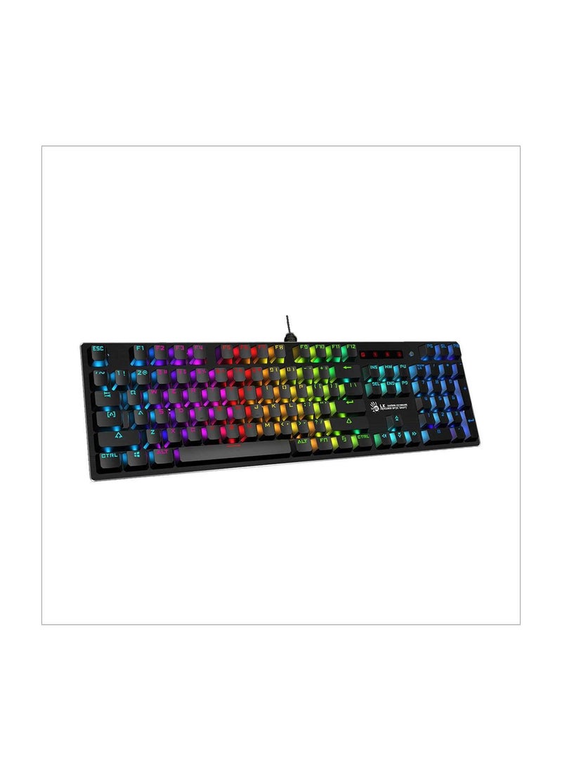 Bloody - Bloody Light Strike RGB Animation B820R Mechanical Gaming Keyboard, Trending New Design, User Friendly, Best Fit For Office Work, Gaming, PUBG(Player Unknown Battle Ground), Call of Duty, Fortnite, Fi - Image 1