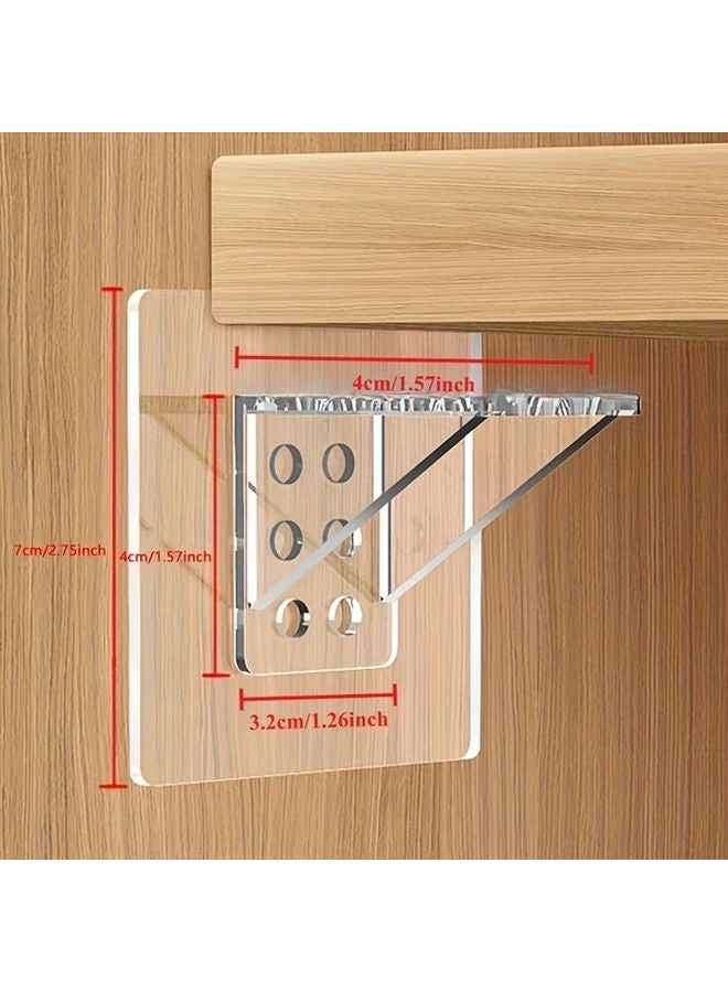 10pcs Heavy Duty Self Adhesive Shelf Support Pegs No Drill Strong Partition Brackets - Image 4