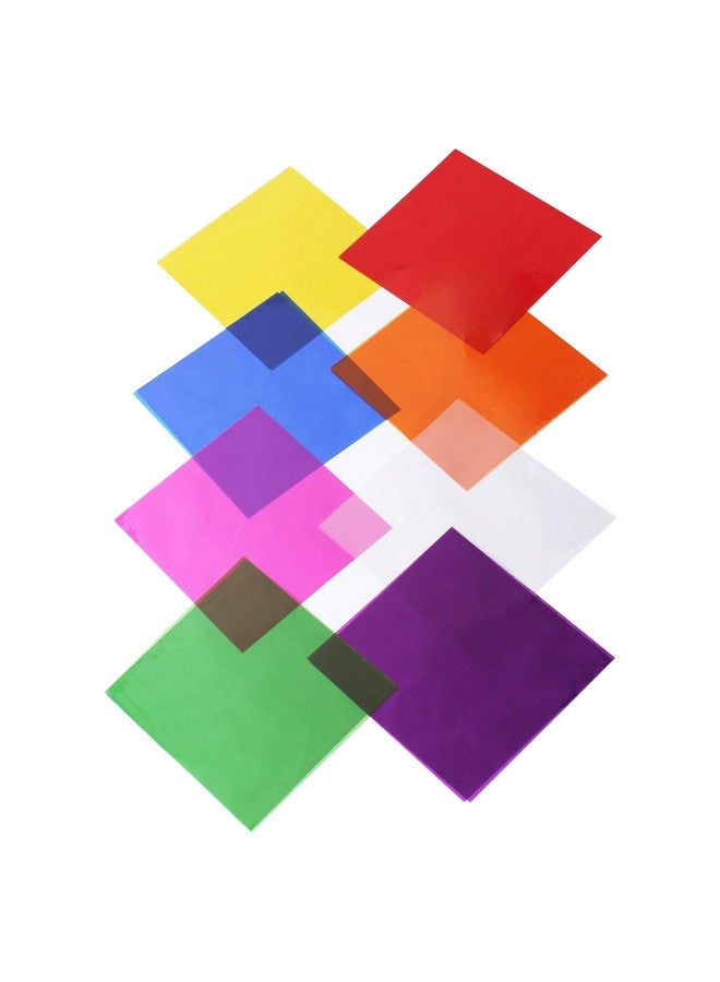 Morepack أوراق السيلوفان 120 قطعة 7.5 × 7.5 بوصة أوراق سيلوفان ملونة للتزيين والحرف اليدوية - Image 2
