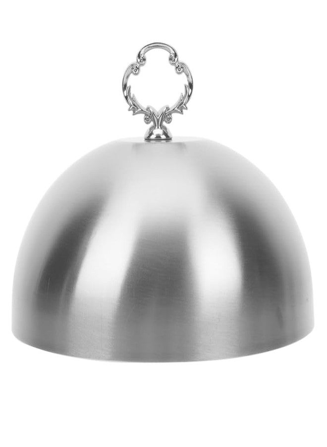 UTHCLO Stainless Steel Steak Cover Serving Dish Covers Griddle Basting Cover Melting Dome for Griddle Cloche for Food Griddle Dome Cover to Keep Food Warm Basting Cover for Griddle Silver - Image 1