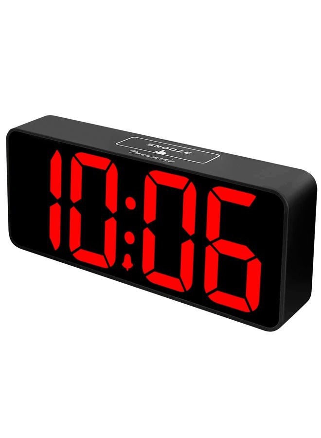 DreamSky Large Digital Alarm Clock Big Numbers for Seniors & Visually Impaired, 9 Inches Electric Clocks for Bedroom, Jumbo Display Fully Dimmable Brightness, USB Ports, Adjustable Alarm Volume - Image 1