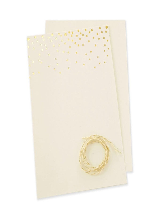 Gartner Studios Gold Foil Dots Print-at-Home Wedding Program Kit, Ivory and Gold, 5” x 7”, Set of 50 - Image 1