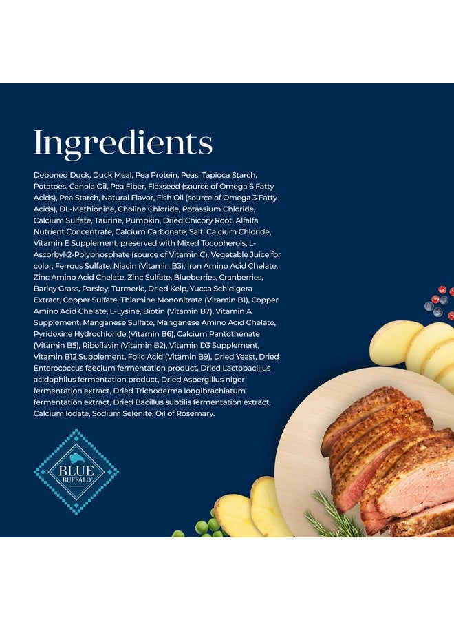 Blue Buffalo Basics Grain-Free Dry Cat Food, Skin & Stomach Care, Limited Ingredient Diet for Indoor Cats, Duck & Potato Recipe, 5-lb. Bag - Image 4