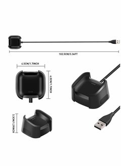 Y&D Replacement Charger Compatible with Fitbit Versa 2 Charger, Dock Cradle USB Charging Cable Cord Stand Adapter for Station  - Image 5