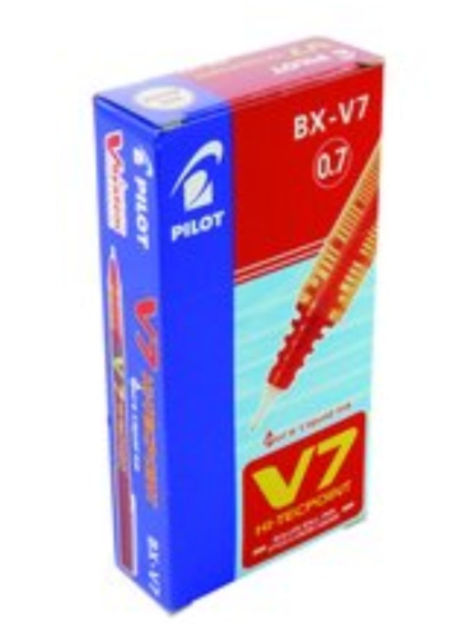 Pilot Hi-Tech Point Pen 0.7 Red, 12 Pens - Image 2