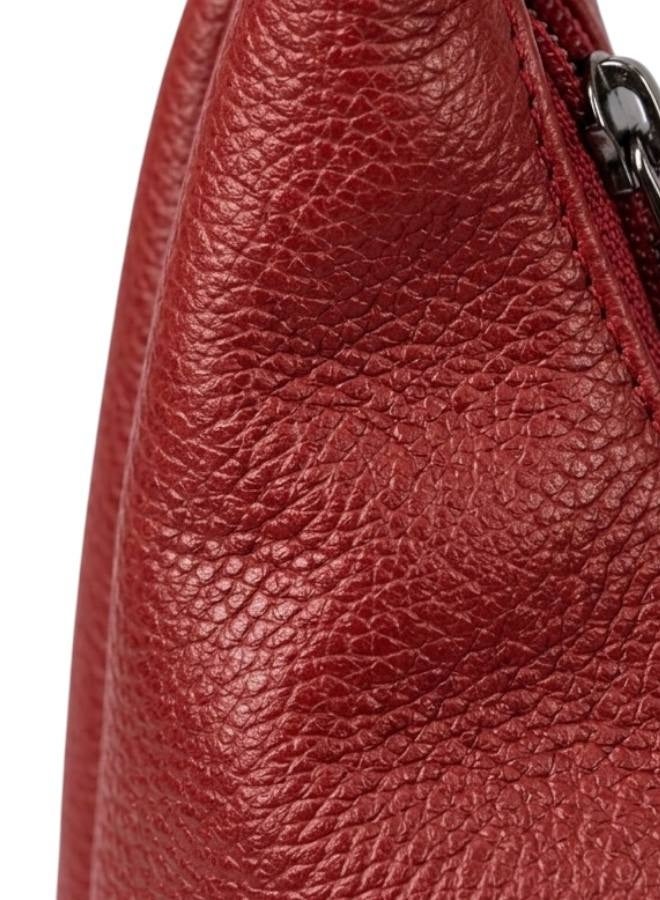 Women’s Burgundy Shoulder Bag with Elegant Design & Flexible Material - Image 2