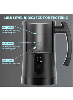 Joshberg Electric Milk Frother, 4 in 1 Milk Steamer,11.8oz/350ml Automatic Warm and Cold Foam Maker for Coffee,Latte, Cappuccino, Macchiato, Hot Chocolate  - Image 3