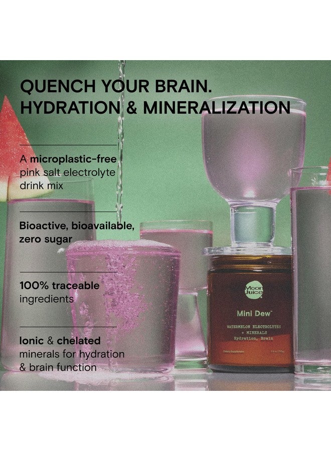 Moon Juice - Mini Dew Electrolytes Powder - Watermelon, 30 Servings - 2in1 Electrolytes & Minerals - Hydration & Brain Function - 3rd Party Tested - 100% Traceable - Sugar Free, Vegan, Non GMO, Keto - Image 2