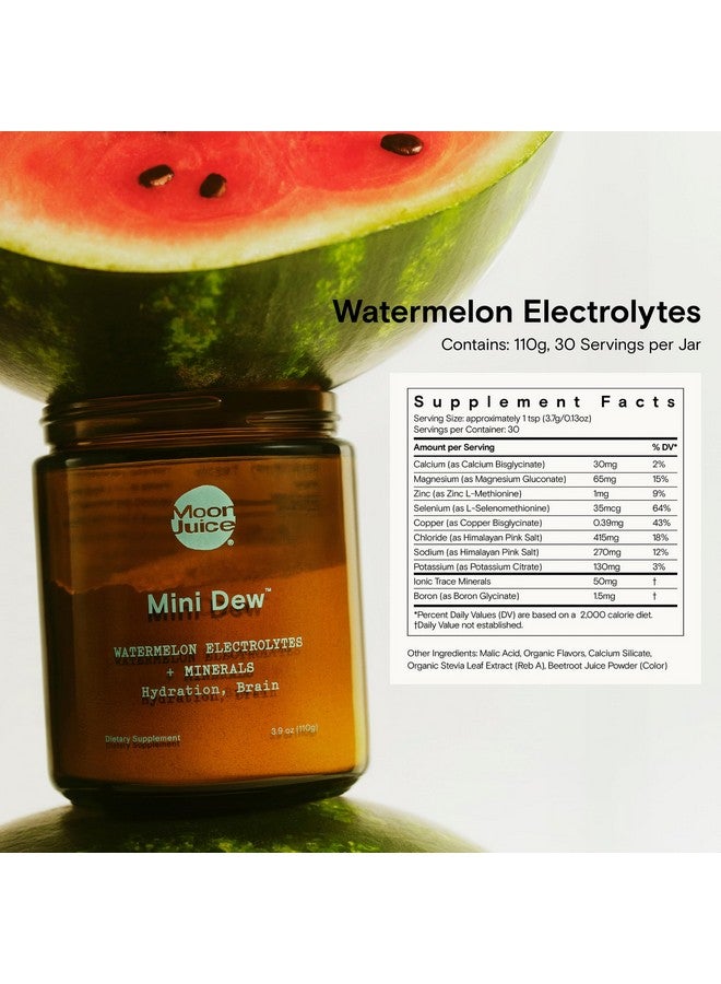 Moon Juice - Mini Dew Electrolytes Powder - Watermelon, 30 Servings - 2in1 Electrolytes & Minerals - Hydration & Brain Function - 3rd Party Tested - 100% Traceable - Sugar Free, Vegan, Non GMO, Keto - Image 4