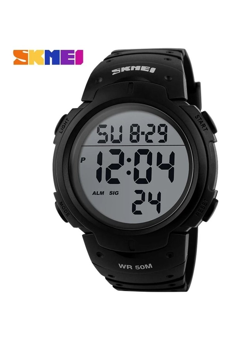 SKMEI Fashion Outdoor Sports Watch Men's Large Dial LED Digital Waterproof Watch Men's Watch - Image 4