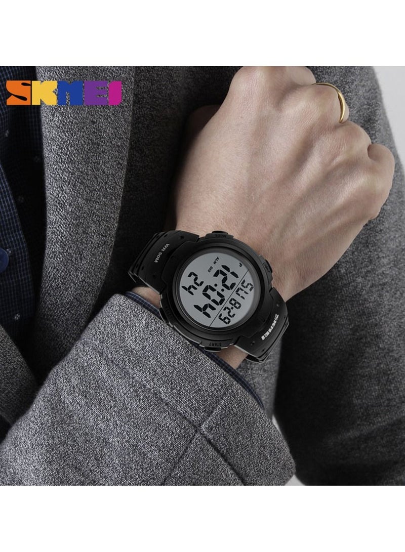 SKMEI Fashion Outdoor Sports Watch Men's Large Dial LED Digital Waterproof Watch Men's Watch - Image 2