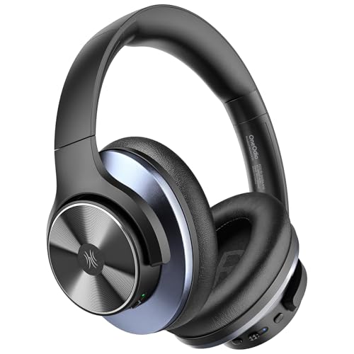 OneOdio A10 Hybrid Active Noise Cancelling Headphones, Hi-Res Audio, 50H Playtime with Speed Charge, Travel Case, Wireless/Wired, Built-in Mic, Bluetooth Over Ear Headphones for Work Travel - Image 1